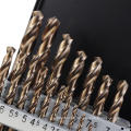 Professional 19pcs HSS-Co Metal Twist Drill Bit Set With Iron Box